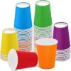 [250 ml, 60 Count, Multicolor Disposable Color Paper Cups | Rainbow Paper Cup for Wedding, Party, Picnic, Travel | Ideal for Tea, Coffee, Juice & Water