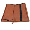 THE CASE 36 Slots Pen Case – Premium Faux Leather Fountain Pen & Stationery Organizer with Zipper Closure – Pen Storage Holder for Collectors & Professionals in Croco-Tan Colour
