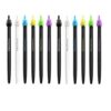 HIPGCC Cute Pea Sprouts Luminous Color Cartoon Dust Plug Gel Pen Ball Kawaii Stationery Zakka Office Material Escolar School Supplies(Colorful) (cat)