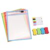 Enakshi® 6 Pieces Arid Erase Pockets with Grommet Eyelets Stationery Arid Erase Sleeves|Home & Garden | Kids & Teens at Home | School Supplies | Other School Supplies
