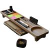Multipurpose Wooden Desk Organizer – Elegant Desktop Tray for Pens, Sticky Notes, Paper Clips & More Sleek & Compact Stationery Tray for Office, School or Home Use (3) by HELINA DESAI