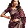 Banarasi Soft Silk Saree Pure Silk with Unstitched Blouse Piece