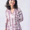 Women's toochki dress for women | two piece | off white printed dress | rayon (tkcbl-ry-321-ow-dra $parent)