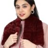 Faux Fur Scarf, Scarves, Muffler Shawls and Scarves/Shawl Fancy Faux Fur Scarf for Women/Winter Warm Soft Cozy Rectangle Furry Loophole Scarf Wrap for Women for Winters