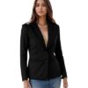Casual Blazer for Women, Elegant Satin Coat for Office & Party Use
