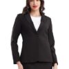 Single Breasted Blazer - Black