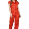 Women's Plain Satin Night Suit (Shirt and Pyjama)