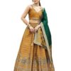 Women's Kanjiwaram Semi-Stitched Lehenga choli