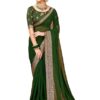Women's Georgette Embellished Designer Saree With Unstitched Blouse Piece