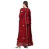 Maroon Gota Hand Work lehenga dupatta set