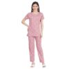 Women's Pure Cotton Top & Pyjama Set - Printed Nightwear and Loungewear, Comfortable Night Suit for Sleep and Relaxation