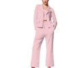 Women's Cuff Sleeve Lycra Collared Neck 3 Piece Blazer Co-Ords Dress