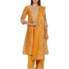 Women Cotton A Line Embroidered Suit Set
