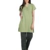 Women's Cotton Printed Regular Fit & Embroided Long Length Night Suit Set